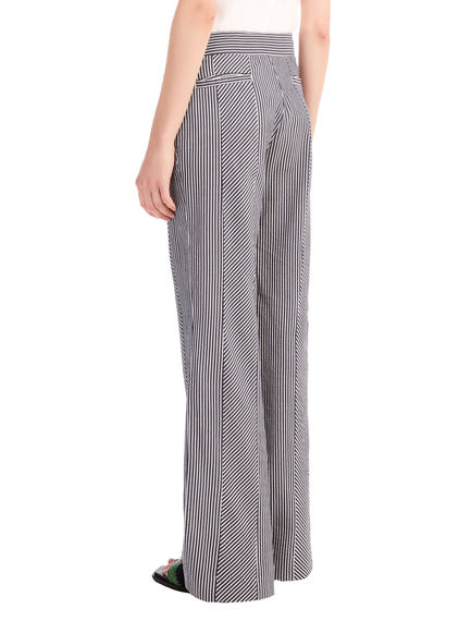 Pantaloni seersucker a righe