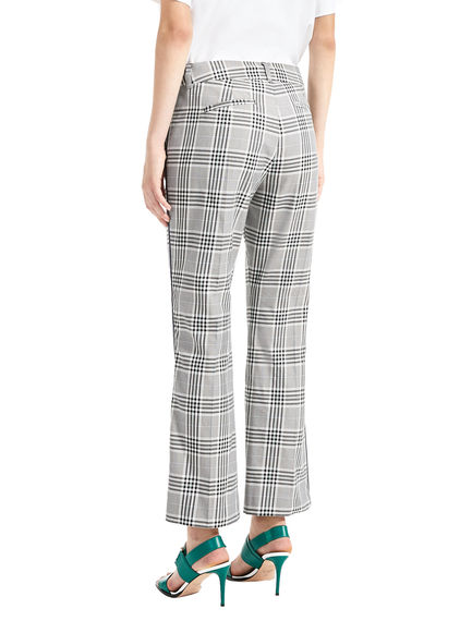 Pantaloni con motivo check