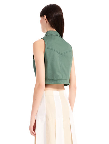 Gilet corto in cotone