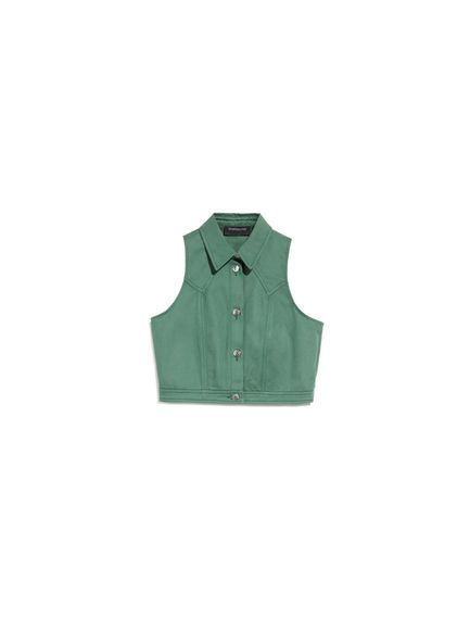 Gilet corto in cotone