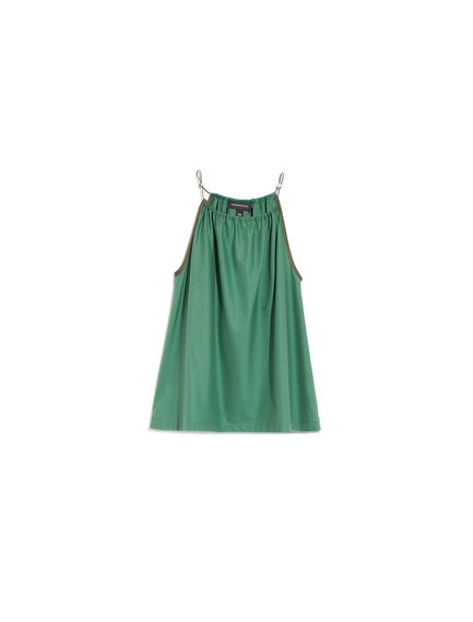 Top in cotone con coulisse