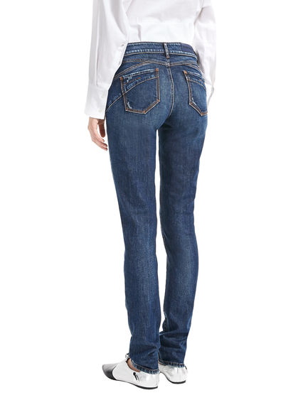 Jeans skinny con dettagli destroyed