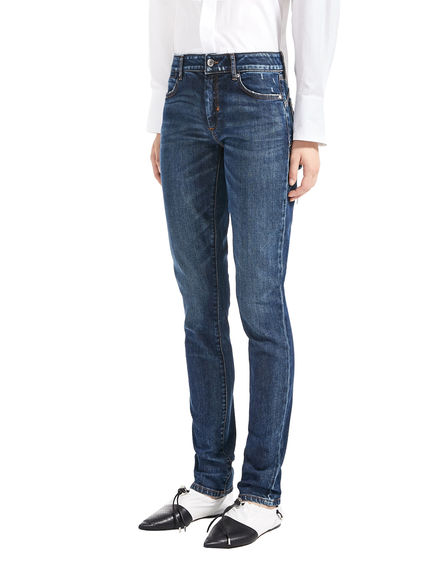 Jeans skinny con dettagli destroyed