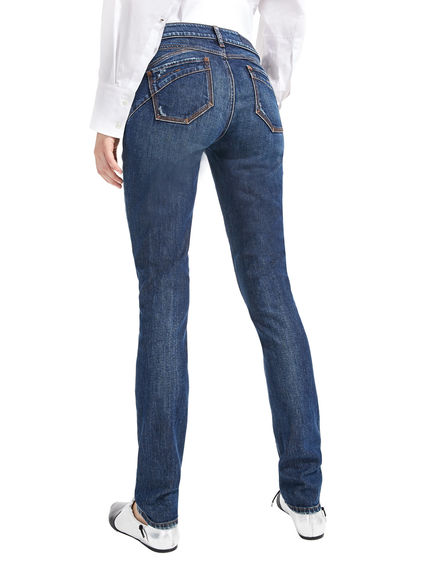 Jeans skinny con dettagli destroyed