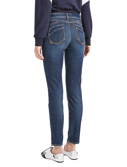 Jeans super skinny con zip