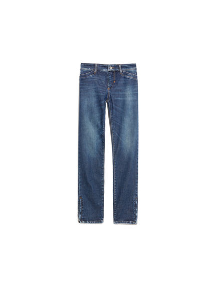 Jeans super skinny con zip