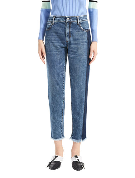 Jeans a sigaretta bicolor