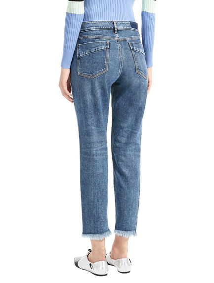 Jeans a sigaretta bicolor