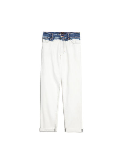 Jeans boyfriend sbiancati