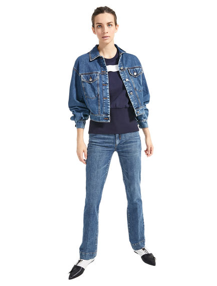 Jeans slim a gamba dritta