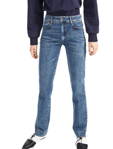 Jeans slim a gamba dritta