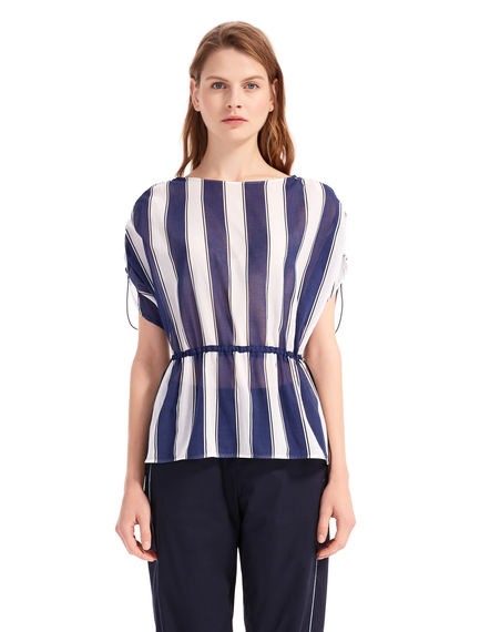 Blusa in leggero cotone a righe