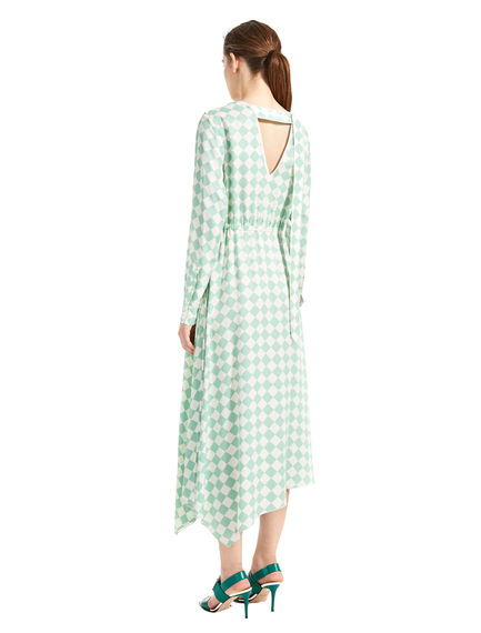 Abito con stampa damier