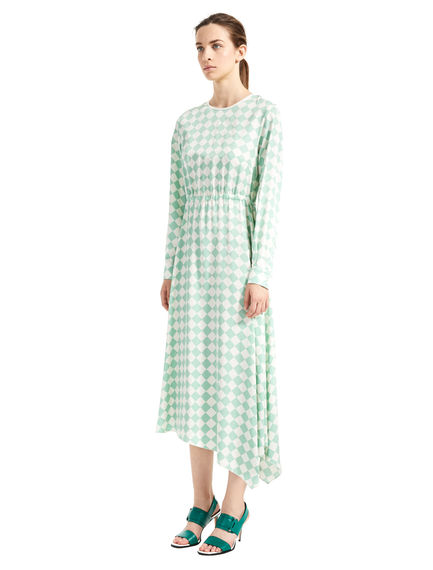 Abito con stampa damier