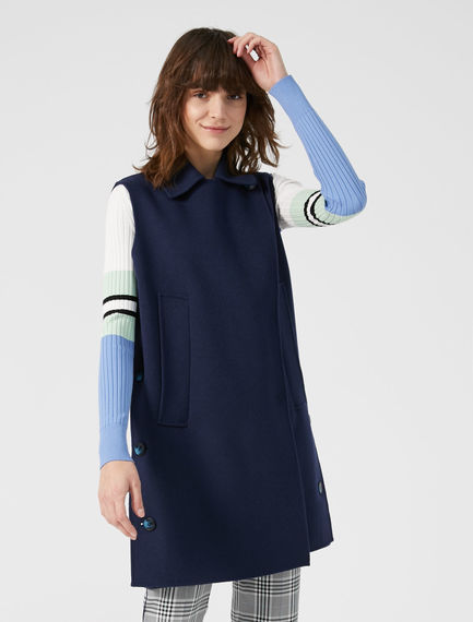Gilet in lana bicolor