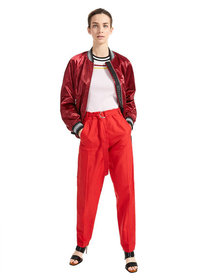 Maglia a coste colour block