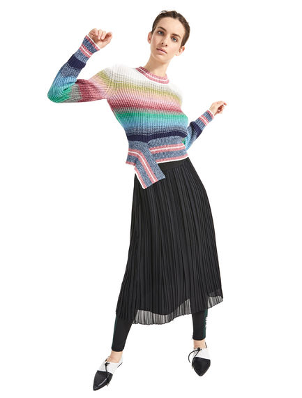 Maglia a righe dégradé