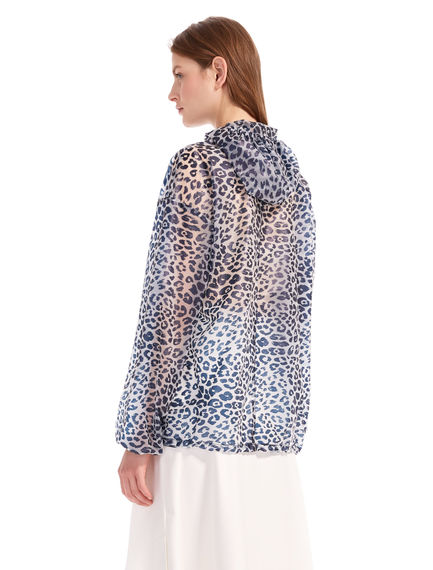 Bomber impermeabile con stampa animalier