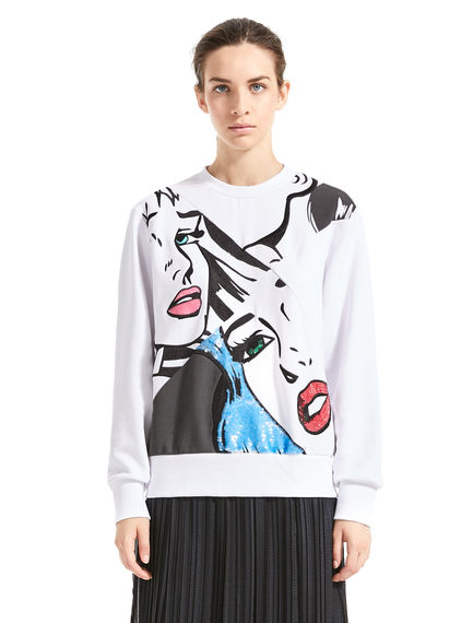 Felpa con disegno pop-art