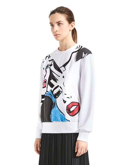 Felpa con disegno pop-art