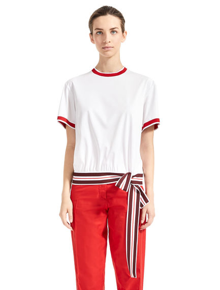 T-shirt con fiocco laterale