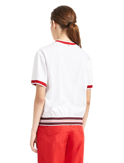 T-shirt con fiocco laterale
