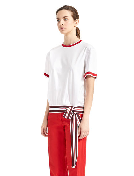 T-shirt con fiocco laterale