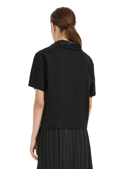 T-shirt a pieghe laminata