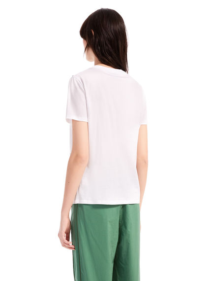 T-shirt con stampa strelitzia