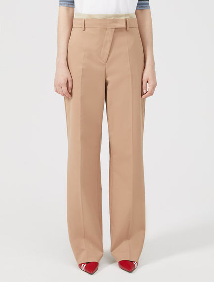 Pantaloni ampi in lana