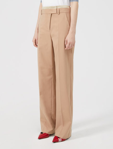 Pantaloni ampi in lana