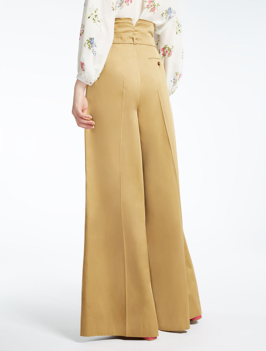 Cotton satin trousers Weekend Maxmara Cotton satin trousers Weekend Maxmara