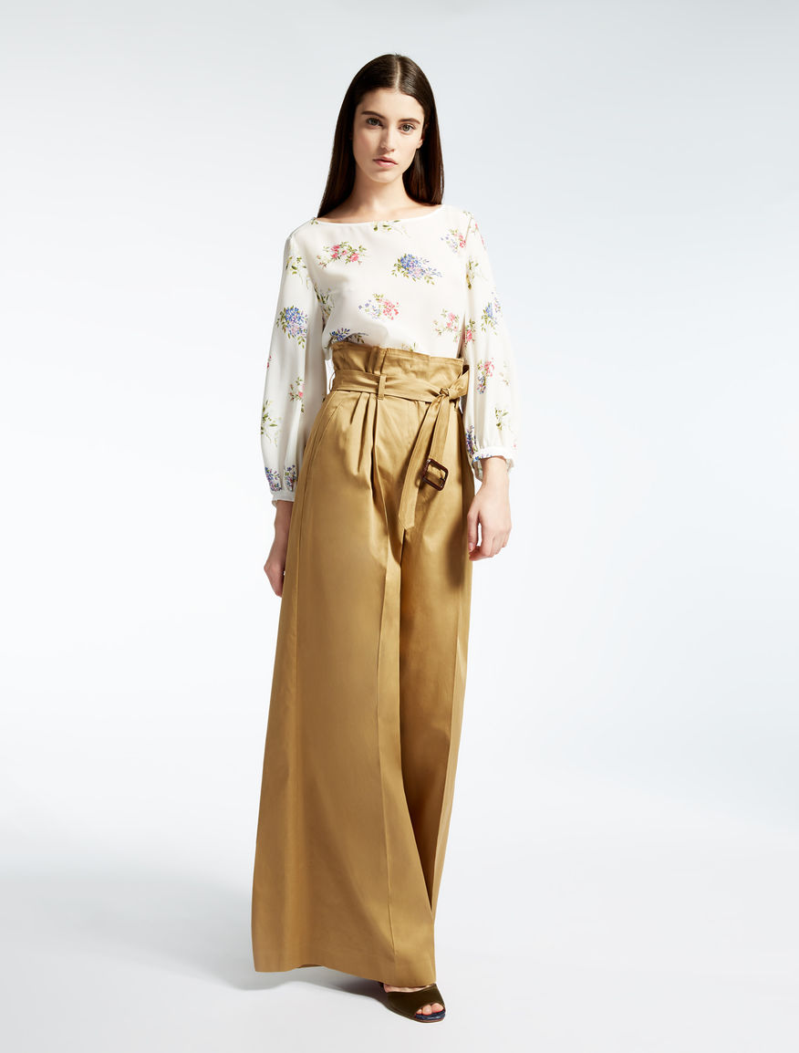 Cotton satin trousers Weekend Maxmara Cotton satin trousers Weekend Maxmara
