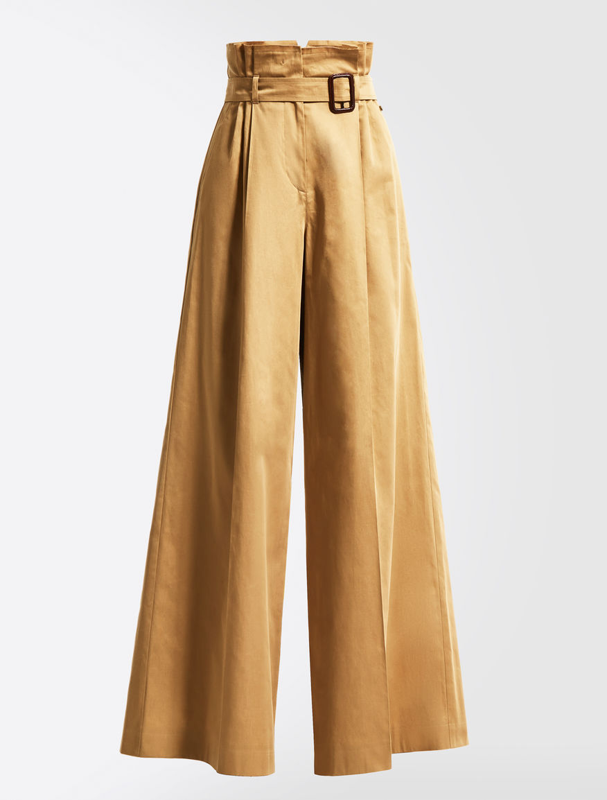 Cotton satin trousers Weekend Maxmara Cotton satin trousers Weekend Maxmara