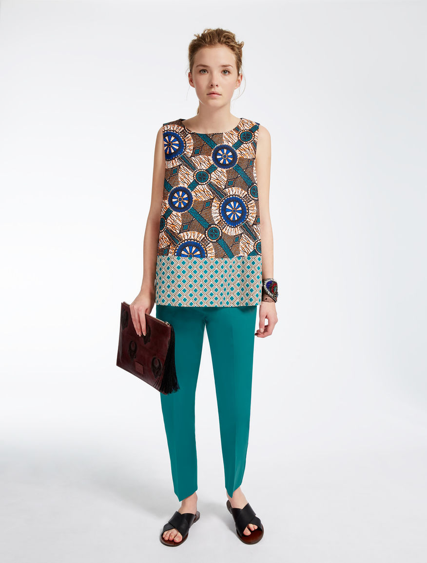 Cotton satin trousers Weekend Maxmara Cotton satin trousers Weekend Maxmara