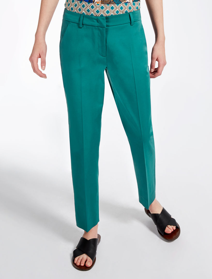 Cotton satin trousers Weekend Maxmara Cotton satin trousers Weekend Maxmara