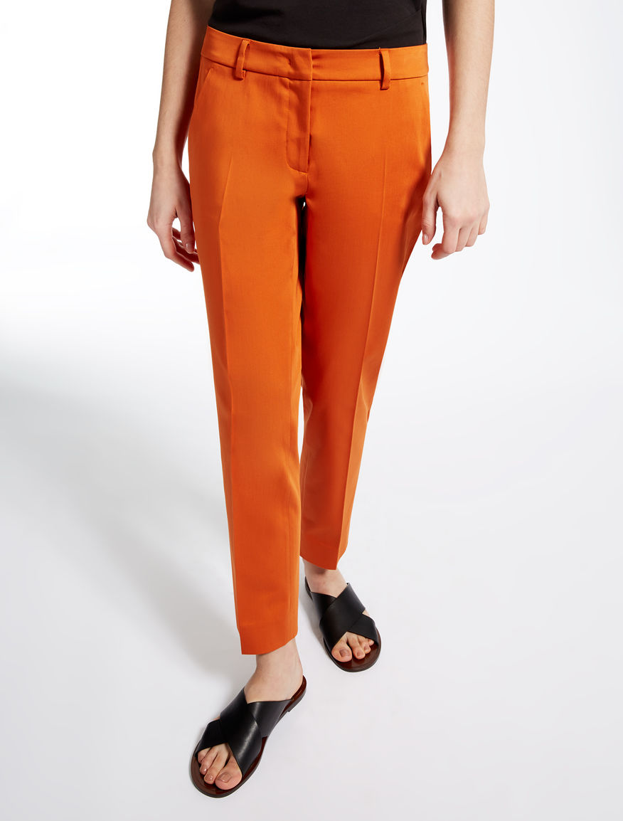 Cotton satin trousers Weekend Maxmara Cotton satin trousers Weekend Maxmara