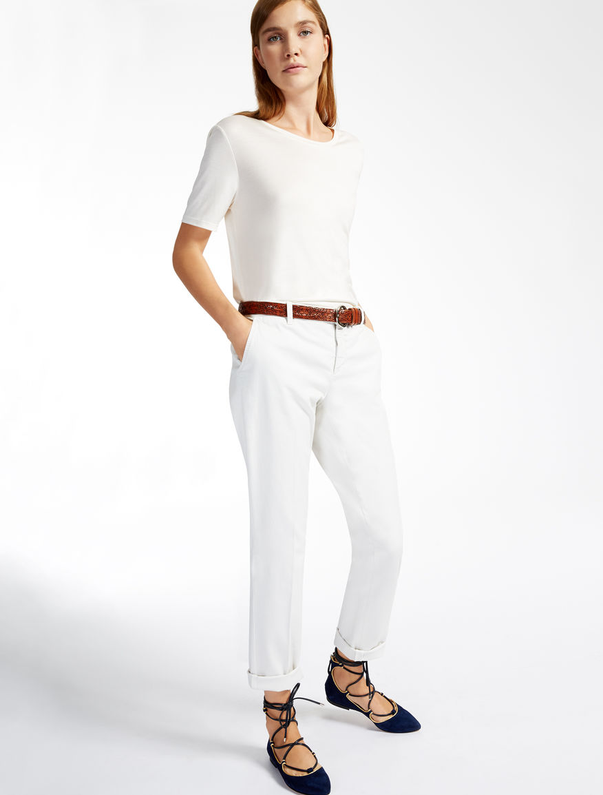 Stretch cotton trousers Weekend Maxmara Stretch cotton trousers Weekend Maxmara