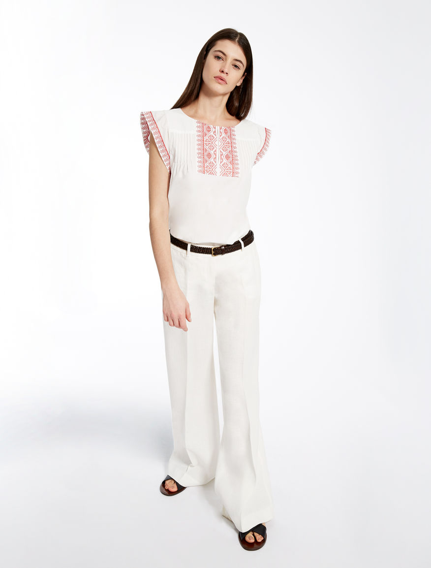 Pure linen trousers Weekend Maxmara Pure linen trousers Weekend Maxmara