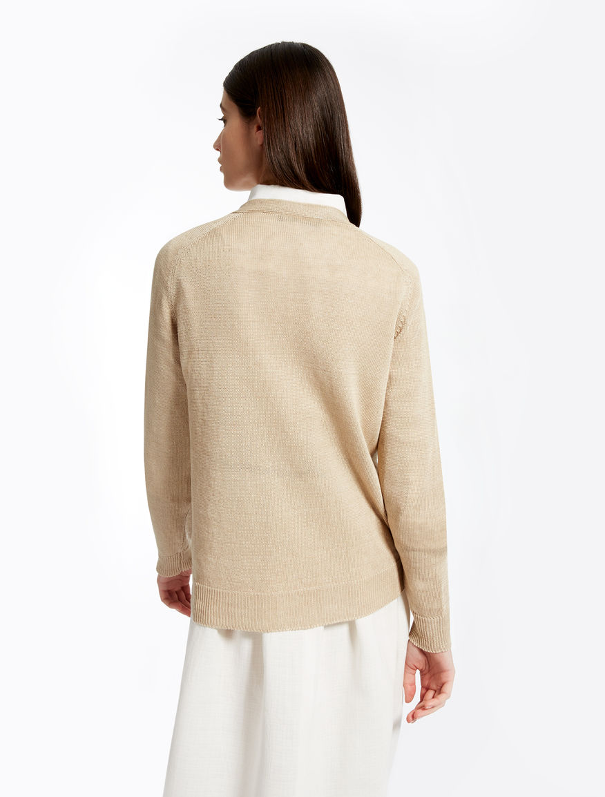 Linen cardigan Weekend Maxmara Linen cardigan Weekend Maxmara