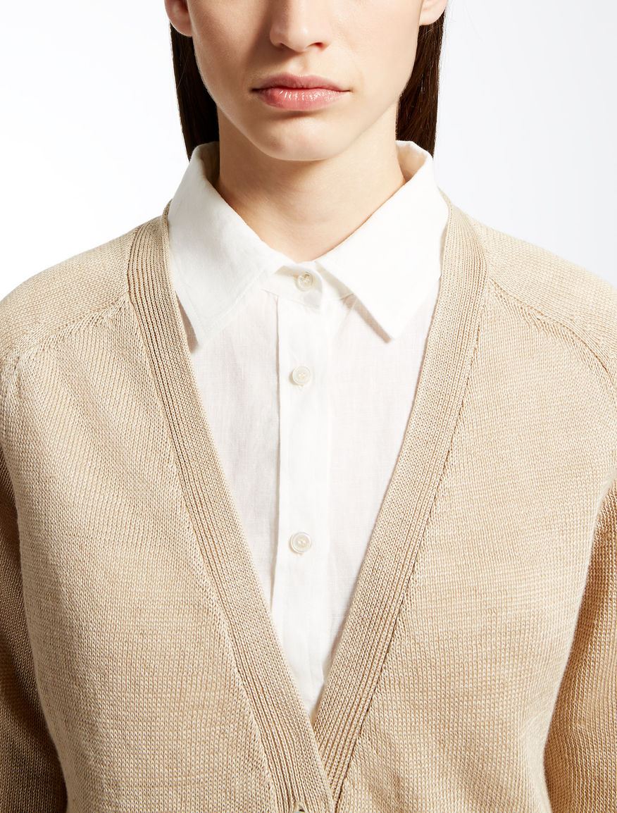 Linen cardigan Weekend Maxmara Linen cardigan Weekend Maxmara
