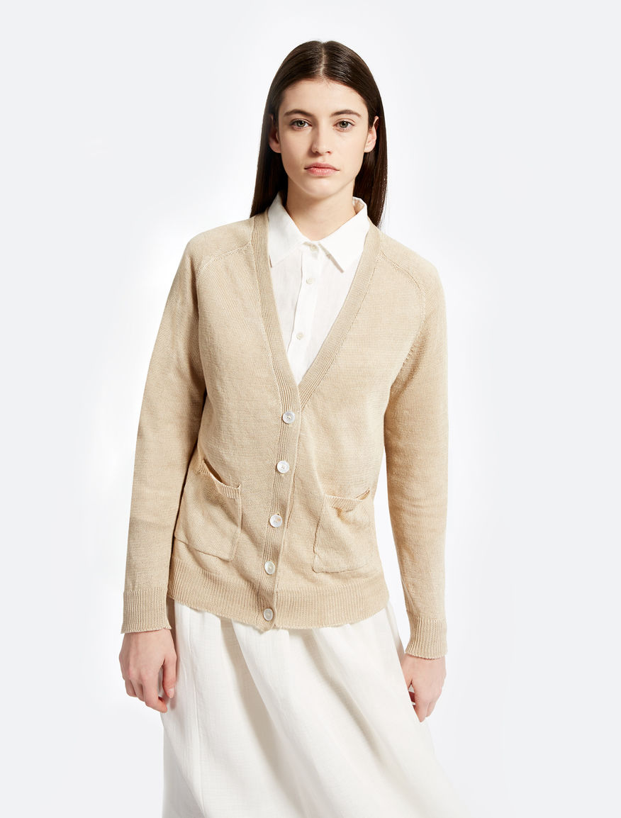 Linen cardigan Weekend Maxmara Linen cardigan Weekend Maxmara