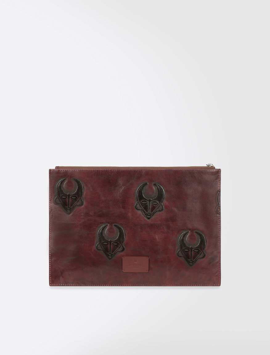 Printed leather clutch Weekend Maxmara Printed leather clutch Weekend Maxmara