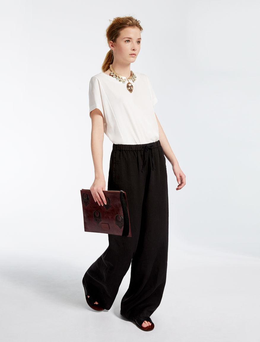 Printed leather clutch Weekend Maxmara Printed leather clutch Weekend Maxmara