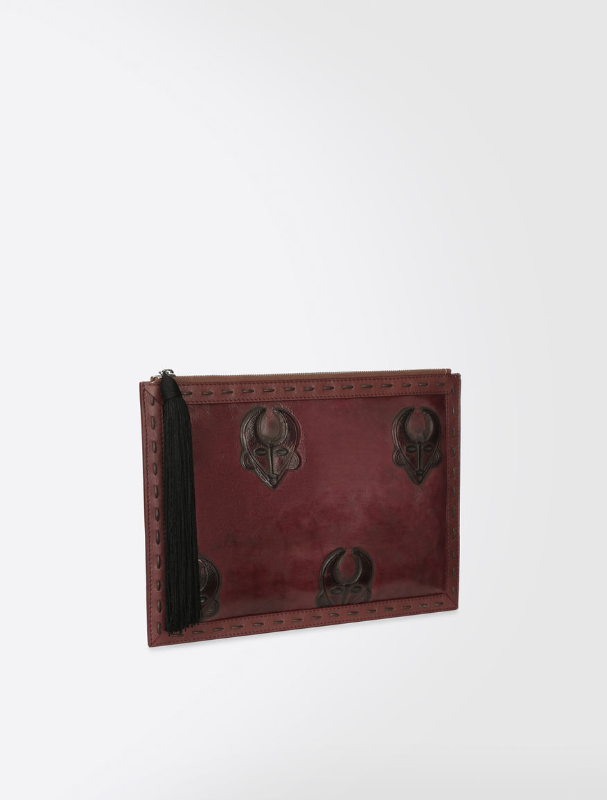 Printed leather clutch Weekend Maxmara Printed leather clutch Weekend Maxmara