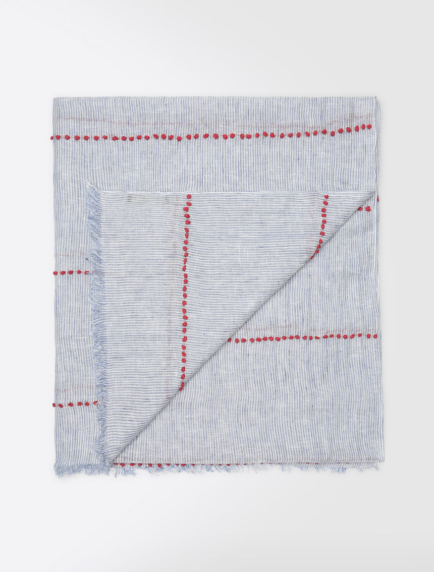Embroidered linen stole Weekend Maxmara Embroidered linen stole Weekend Maxmara