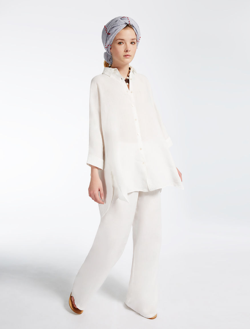 Embroidered linen stole Weekend Maxmara Embroidered linen stole Weekend Maxmara
