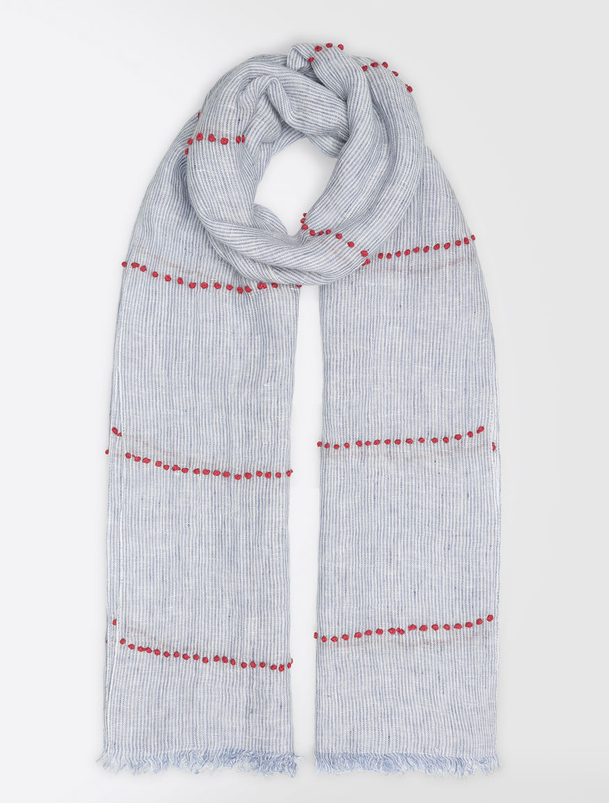 Embroidered linen stole Weekend Maxmara Embroidered linen stole Weekend Maxmara