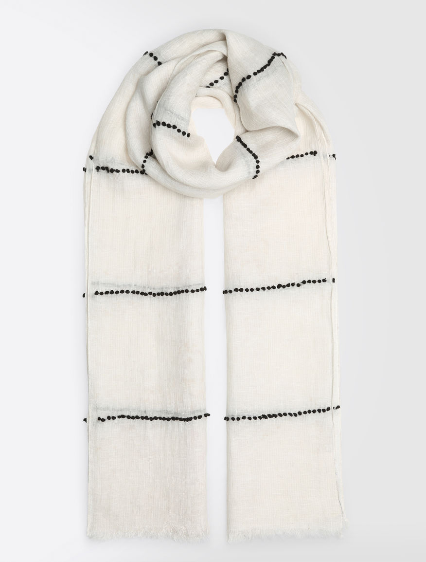 Embroidered linen stole Weekend Maxmara Embroidered linen stole Weekend Maxmara