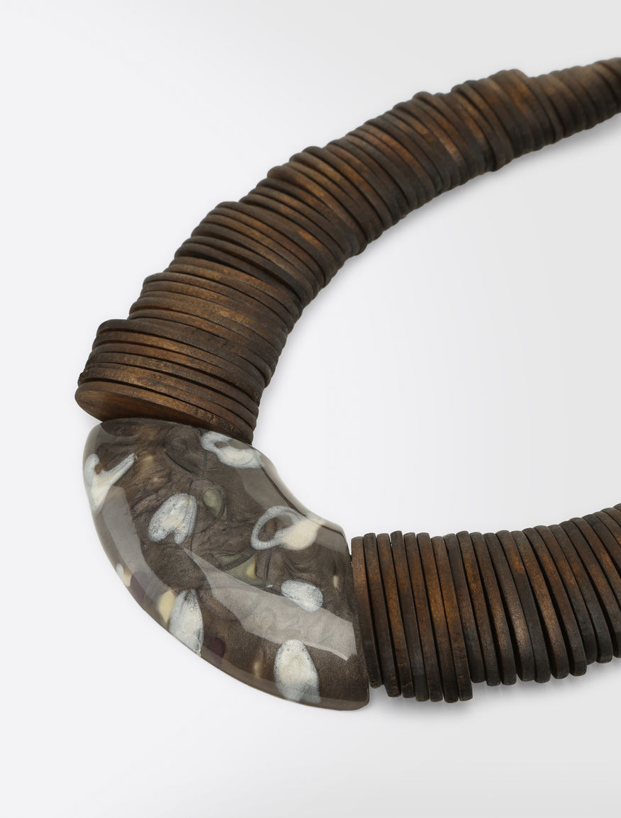 Resin and wood necklace Weekend Maxmara Resin and wood necklace Weekend Maxmara